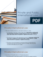 Private and Public International Law