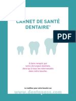 Carnet de Sante Dentaire