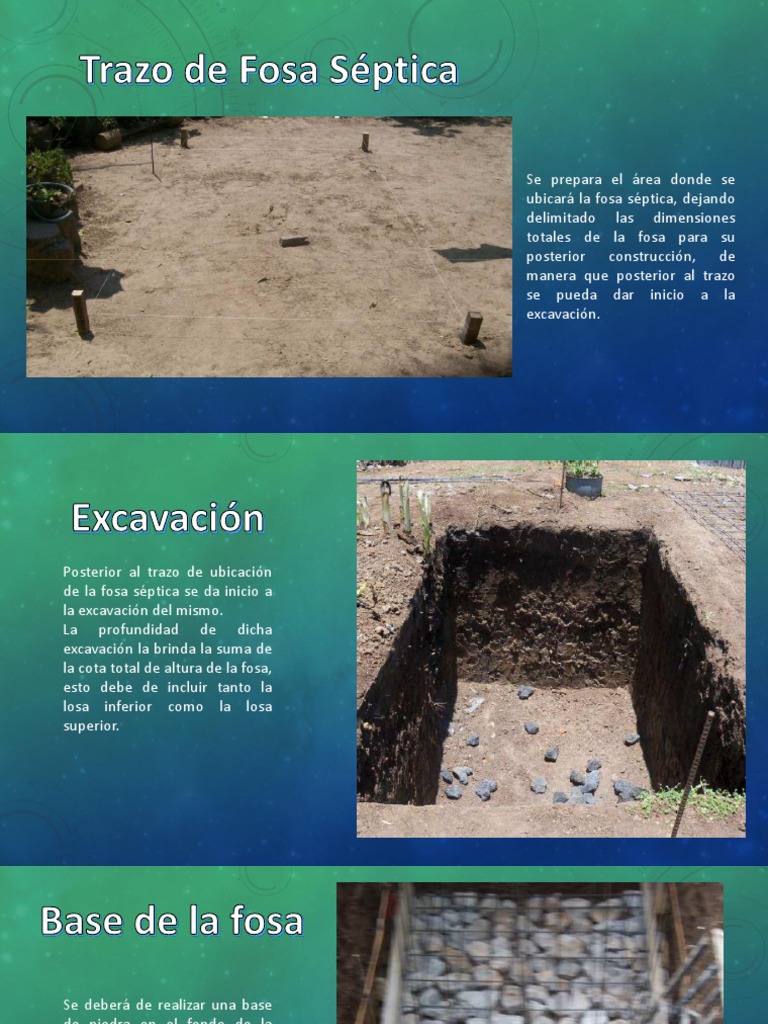 Construcción de Fosa Séptica: Guía Paso a Paso | PDF | Excavación  (Arqueología), image size:768x1024