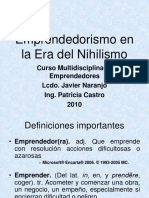 Emprendedorismo en La Era Del Nihilismo