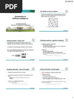 Introduction To Artificial Intelligence: The Ability To Solve Problems