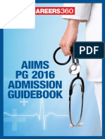 AIIMS PG 2016 Admission Guidebook