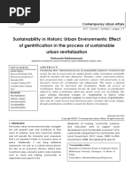 Rakanesh - Sustainability in Historic Urban Environments Effect of Gentrification in The Process of Sustainable Urban Revitalization