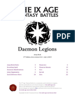 Daemon Legions: Army Book 2 Edition, Beta Version 2.2.2 - July 5, 2019