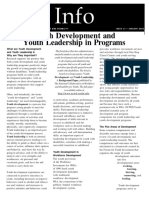 Youth Development and Youth Leadership in Programs