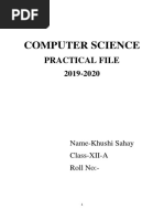 Computer Practical File