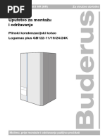 Logamax Plus GB122 Montaza Odrzavanje 72084000 - 9-2001 HR