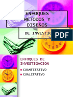 Enfoques Metodos y Disenos de Metodos de Investigacion