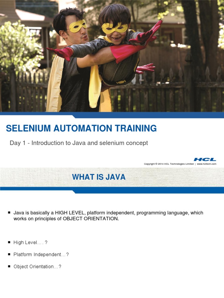 Selenium Automation Training: Day 1 - Introduction To Java and Selenium ...
