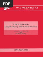 (Texts and Readings in Mathematics 55) Sebastian M. Cioabă, M. Ram Murty (Auth.) - A First Course in Graph Theory and Combinatorics-Hindustan Book Agency (2009)