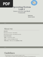 Operating System Lab 2: Linux Overview and Shell Commands