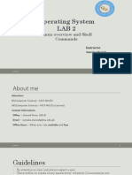 Operating System Lab 2: Linux Overview and Shell Commands