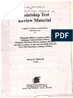 Philippine Military Acadamy Entrace Exam Reviewer PDF