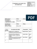 CA-pr-003 Procedimiento de Inspeccion de Vehiculos