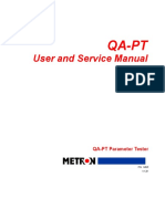 User and Service Manual: Qa-Pt