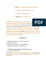 Modelo Acta de Asamblea General para El Nombramiento de Representante Legal