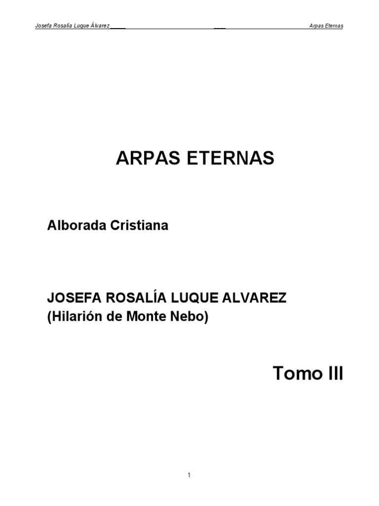 Josefa Luque Arpas Eternas 3 Cristo Titulo Profeta