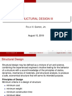 Structural Design Iii: F V. G, J