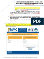 2020 MMC Document 4 - Instruction Guide For The ONLINE MMC Form No. 1 or Schools Online Registration
