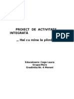 Proiect de Activitate Integrată ,, Hai Cu Mine La Plimbare !