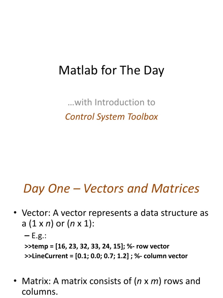 MATLAB Control System Toolbox Guide | PDF | Computers | Technology ...