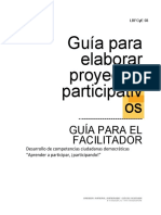 Guìa para Elaborar Proyectos Participativos