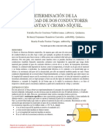 Determinación resistividad materiales