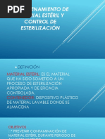 Almacenamiento de Material Estéril y Control de Esterilización