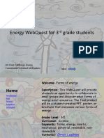 Energy WebQuest For 3rd Grade Students-Revision