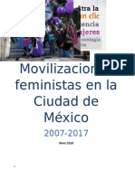 Movilizaciones Feministas en La Ciudad de México 2007-2017