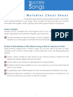 Memorable Melodies Cheat Sheet: Simple Is Singable