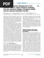 2016 - Optimal Perioperative Management of The Geriatric Patient