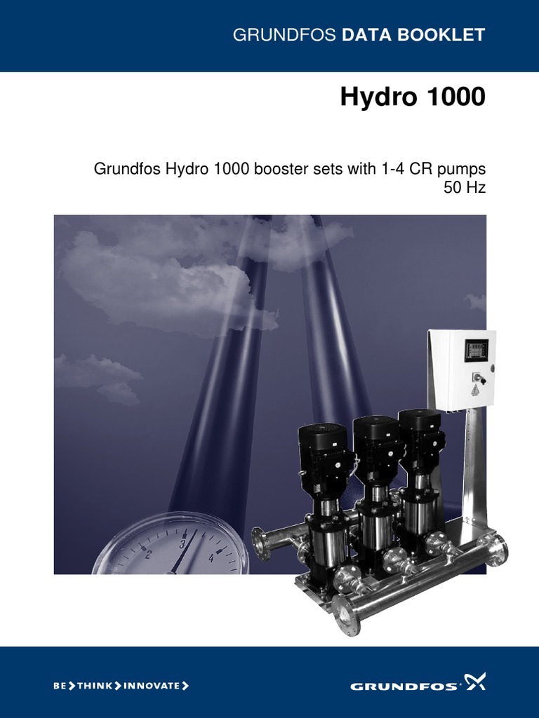 Grundfos Hydro 1000 Booster Sets Guide | PDF | Pump | Electric Motor