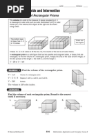 Volume of A Rectangular Prism Worksheet