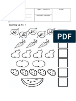 Counting Up To !: Daily Worksheet Mathematic