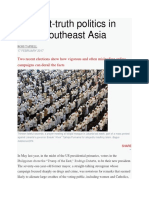 Post-Truth Politics in Southeast Asia