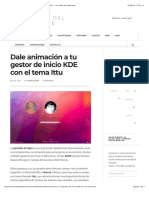 Dale Animación A Tu Gestor de Inicio KDE Con El Tema Ittu - La Mirada Del Replicante