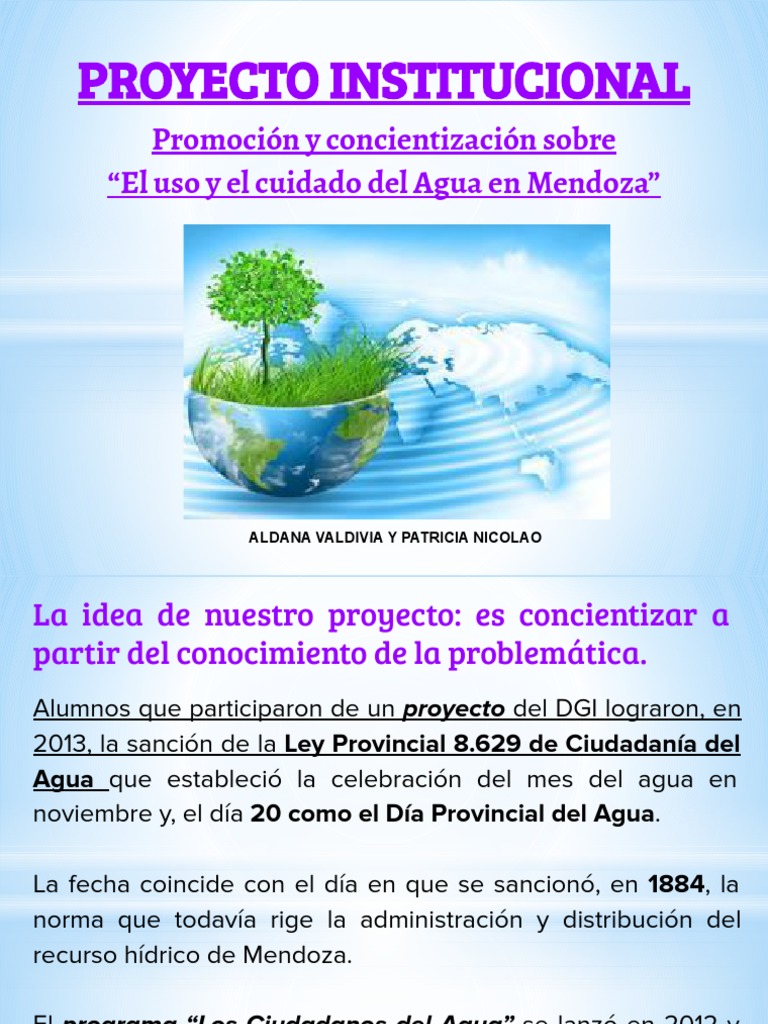 Cuidado y Uso del Agua en Mendoza | PDF | Agua