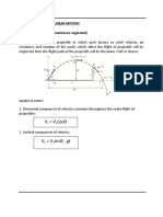 Projectile Motion Equations & Example Problems