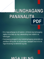 Matatalinghagang Pananalita