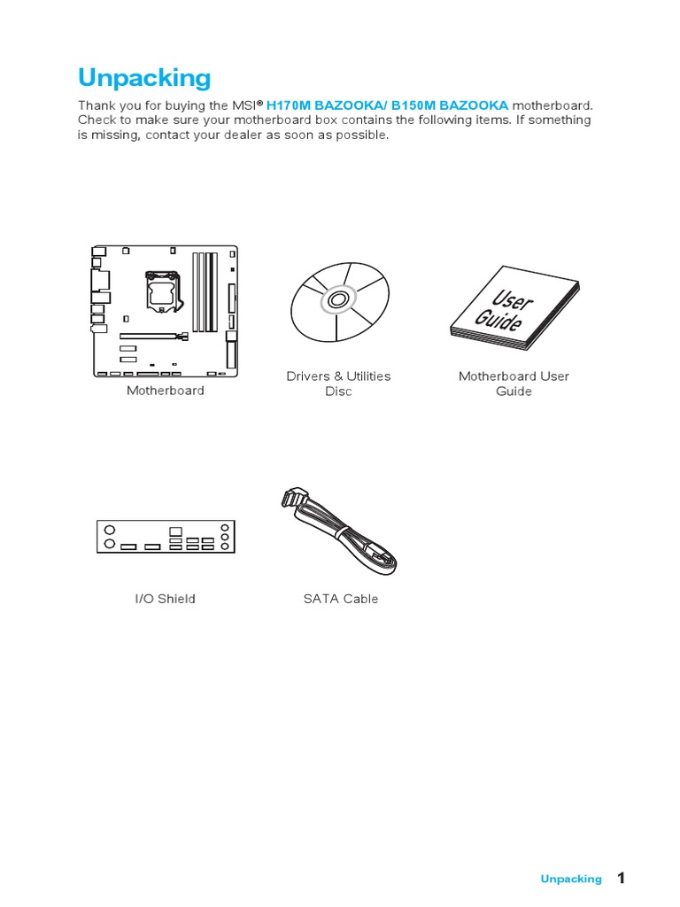 MSI Motherboard Manual PDF Bios Electrostatic Discharge