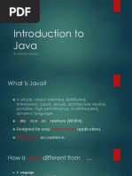 Introduction To Java: by Mohini Mishra