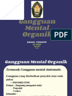 Psikosis Organik (Gangguan Mental Organik)