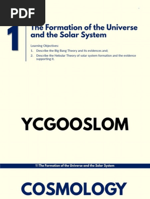 The Formation Of The Universe And The Solar System Big