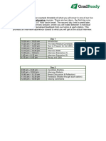 InterviewReady Comprehensive Sample Timetable