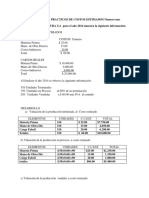 Costos estimados caso práctico