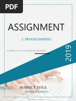 Assignment of C Programming