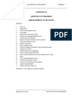 Adoption of Children Arrangement of Sections