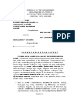 Complaint Affidavit - Celso Dela Cruz Veyra