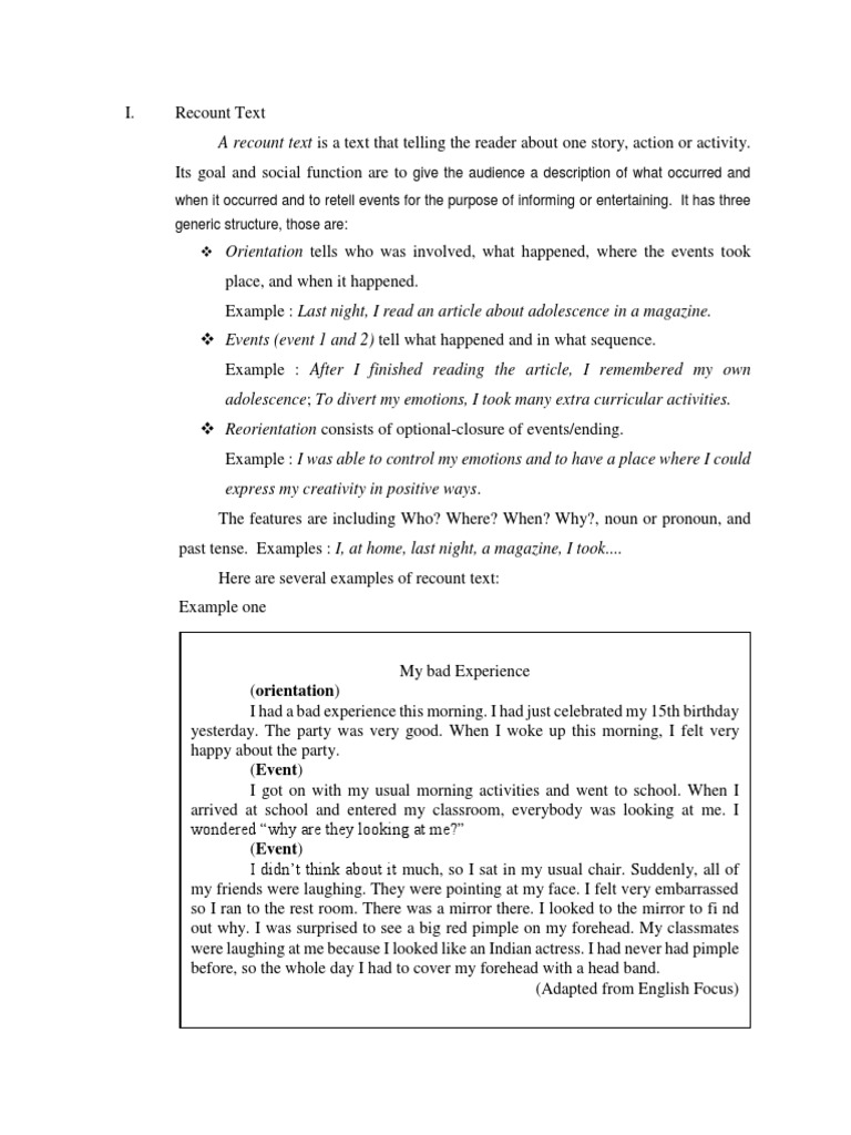 Recount by Aldha | PDF | Grammatical Tense | Verb